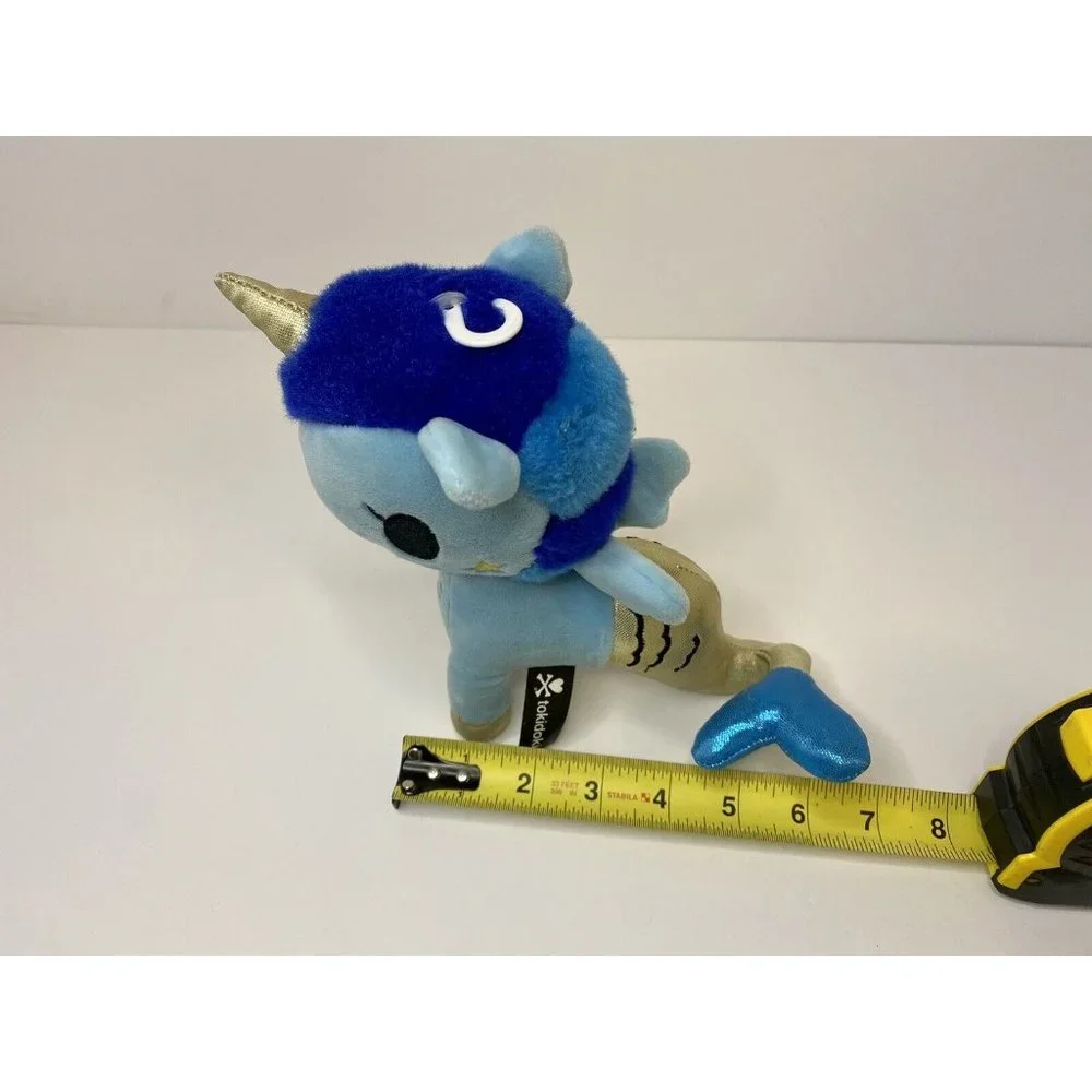 Tokidoki 7” CORSICA MERMICORNO Plush Blue & Gold‎ Unicorn Mermaid Aurora World
